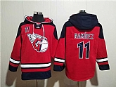 Men's Cleveland Guardians Jose Ramirez Red Lace-Up Pullover Hoodie,baseball caps,new era cap wholesale,wholesale hats